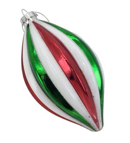 Red White Green Long Drop Hanging - 6 Pack