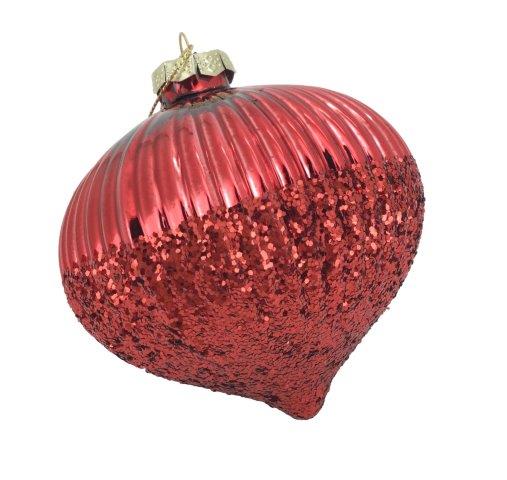 Red Lined Ombre Drop Hanging - 6 Pack
