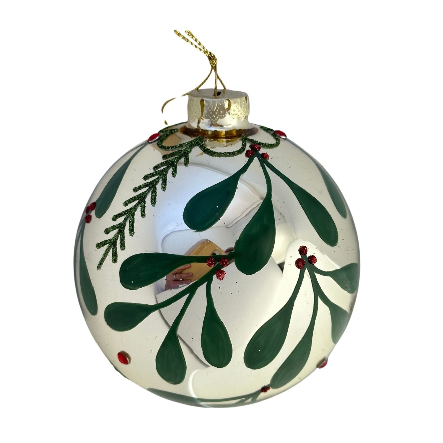 Green Leaf Ball Hanging - 6 Pack