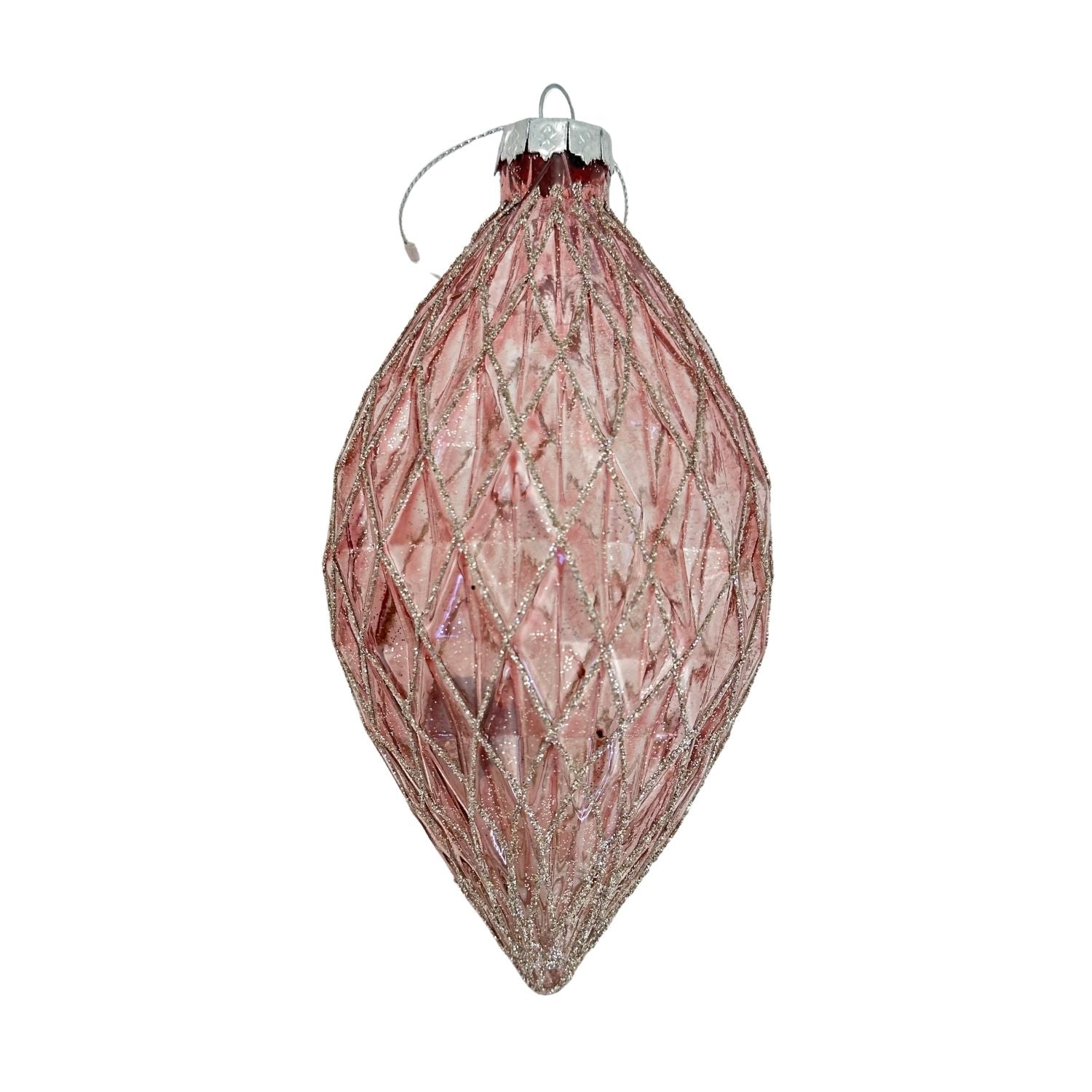 Pink Gold Honeycombe Long Drop Hanging - 6 Pack