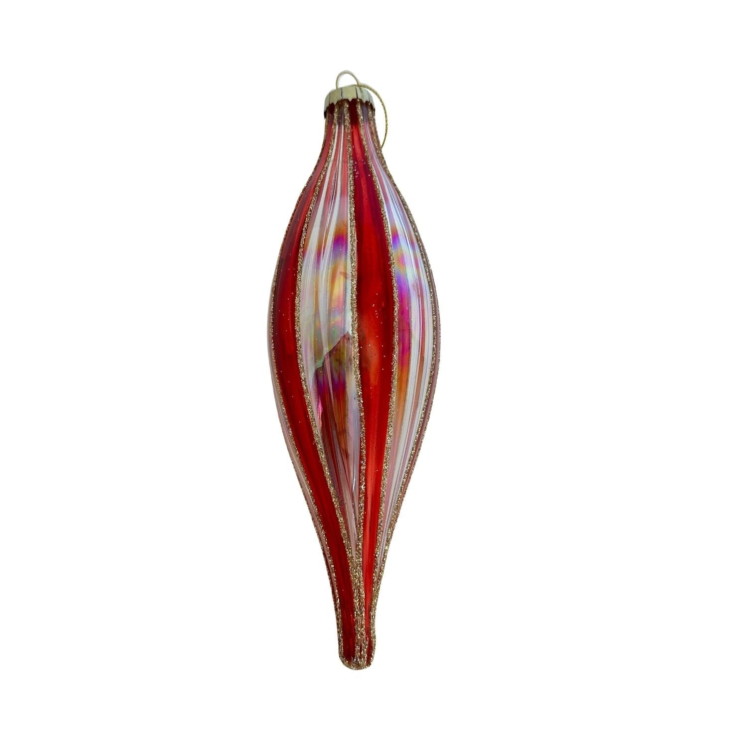 Red Sleek Long Drop Hanging - 6 Pack