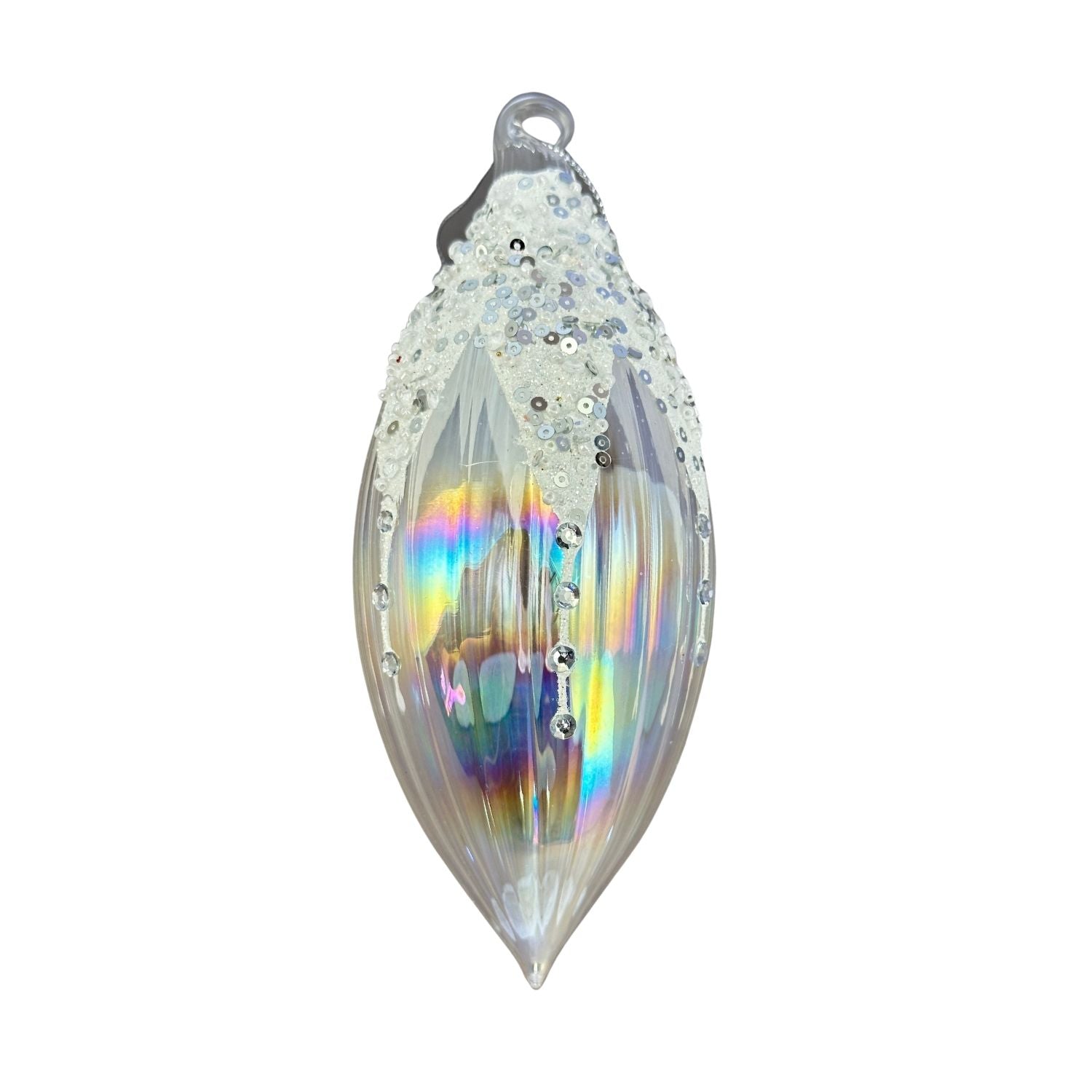Clear Drip Long Drop Hanging - 6 Pack