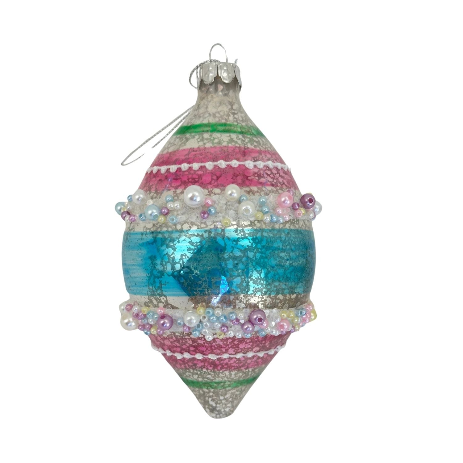 Candy Pink Long Drop Bauble - 6 Pack