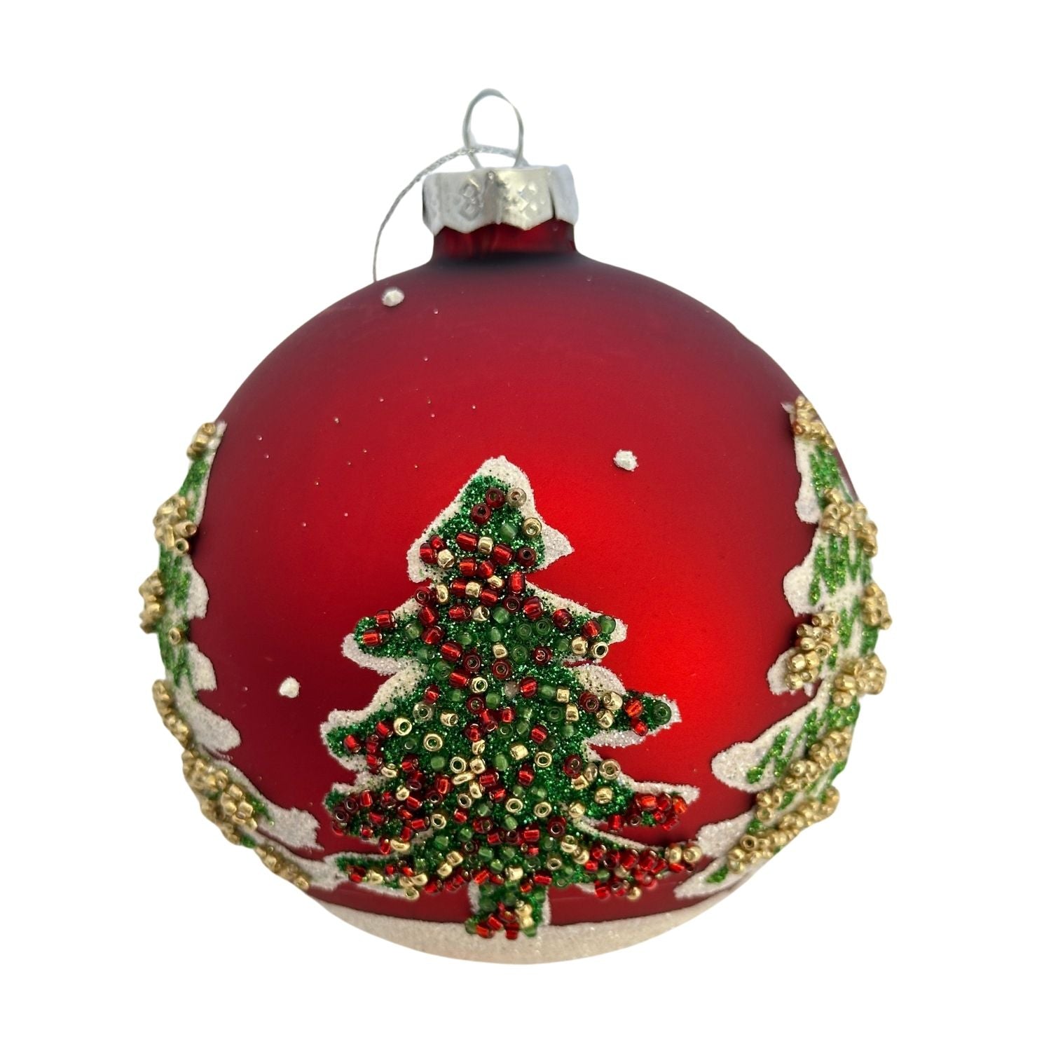 Classic Red Christmas Tree Bauble - 6 Pack