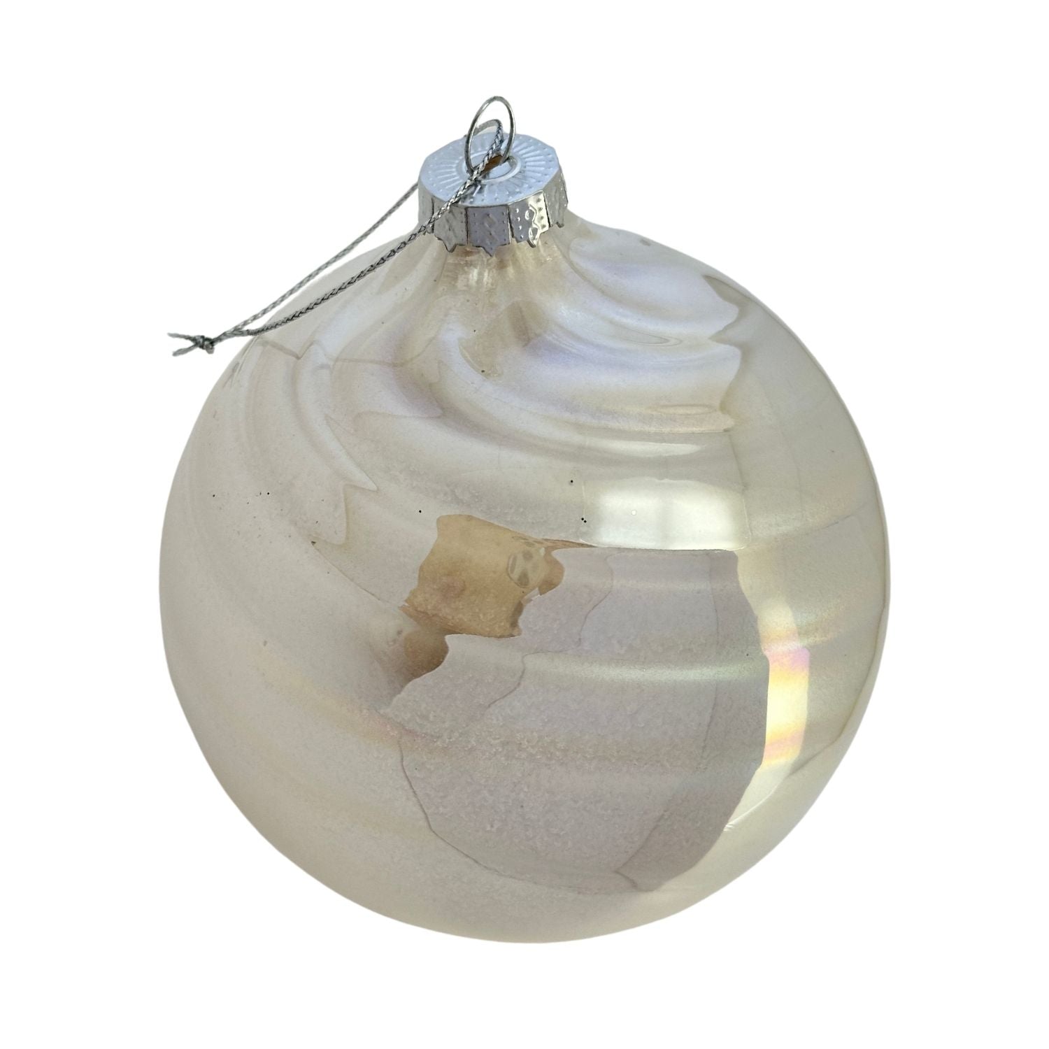 Iridescent Pearl Ball Hanging - 6 Pack