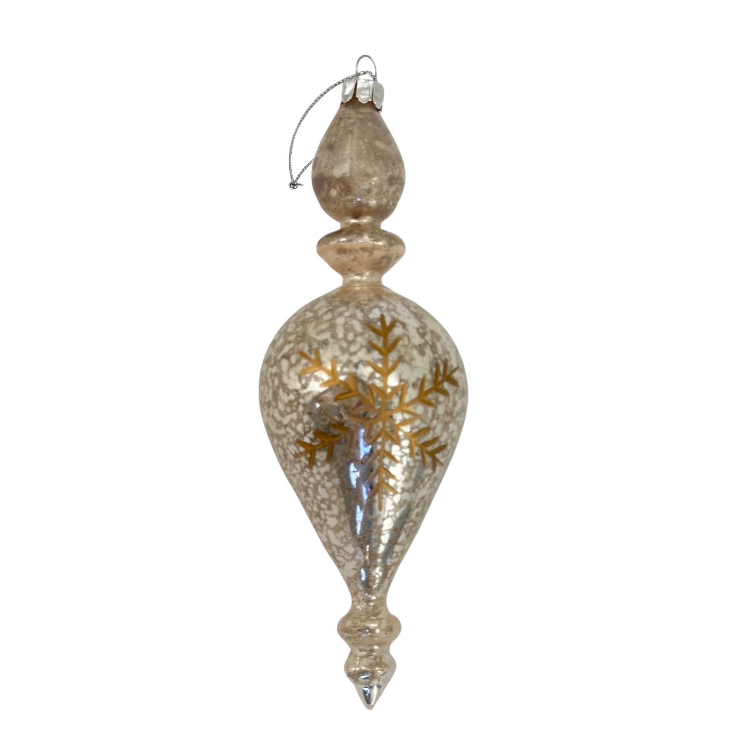 Gold Mercury Finial Hanging - 6 Pack