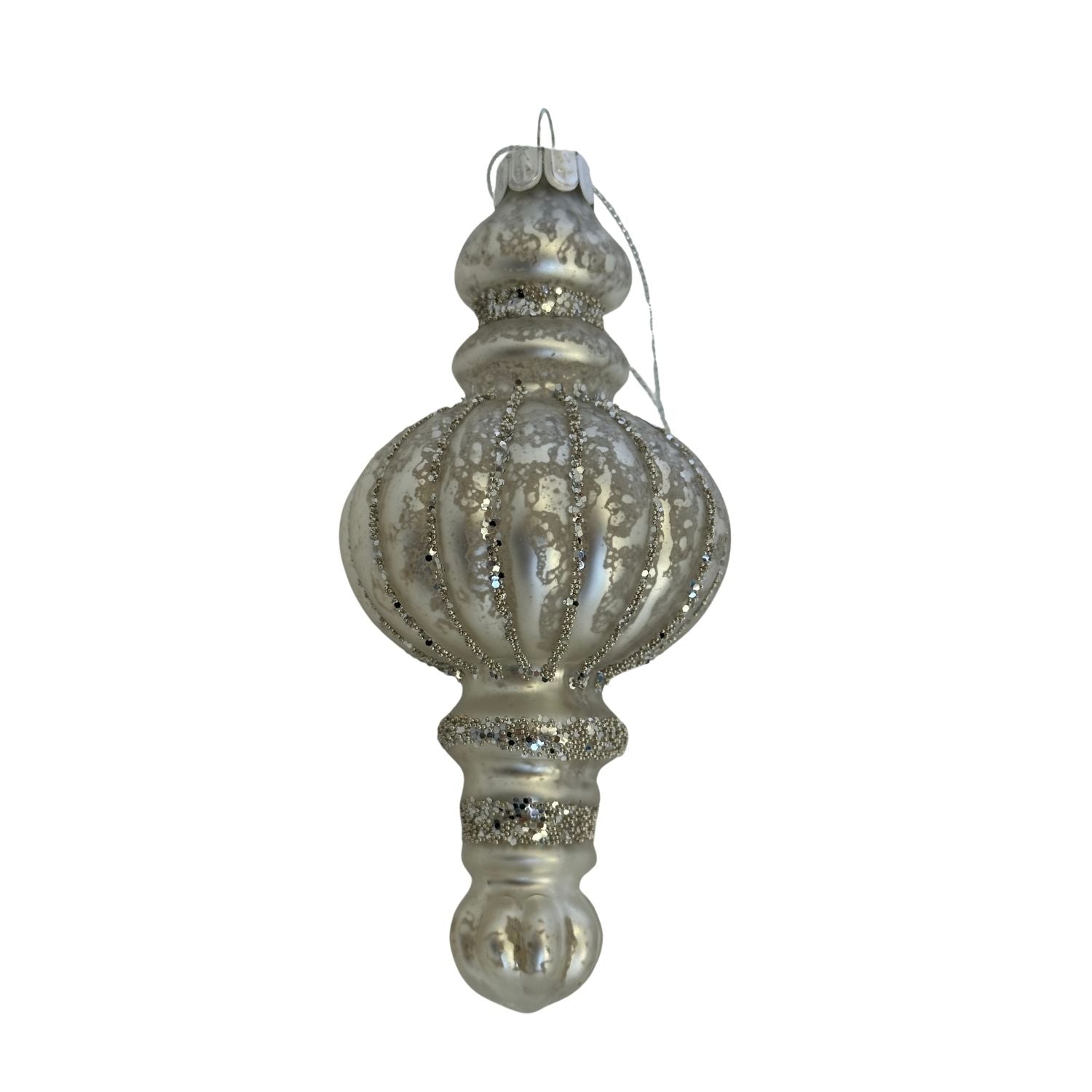 Antique Silver Round Finial - 6 Pack