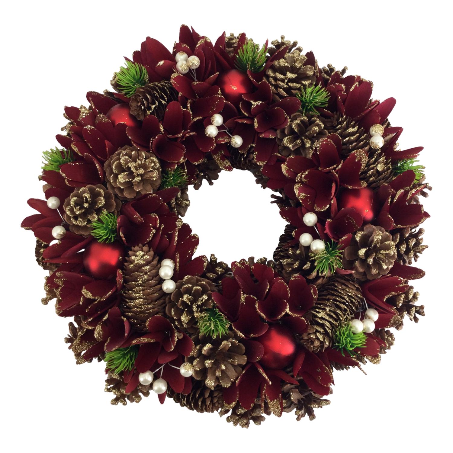 Red Natural Wreath