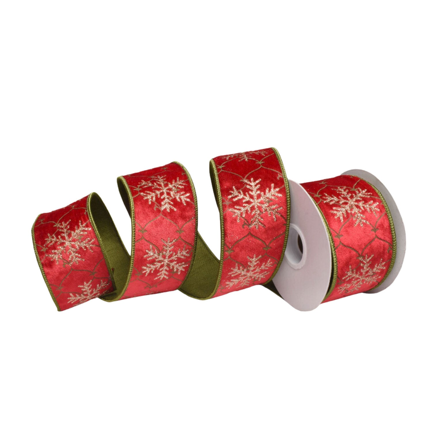 Red Velvet Snowflake Ribbon